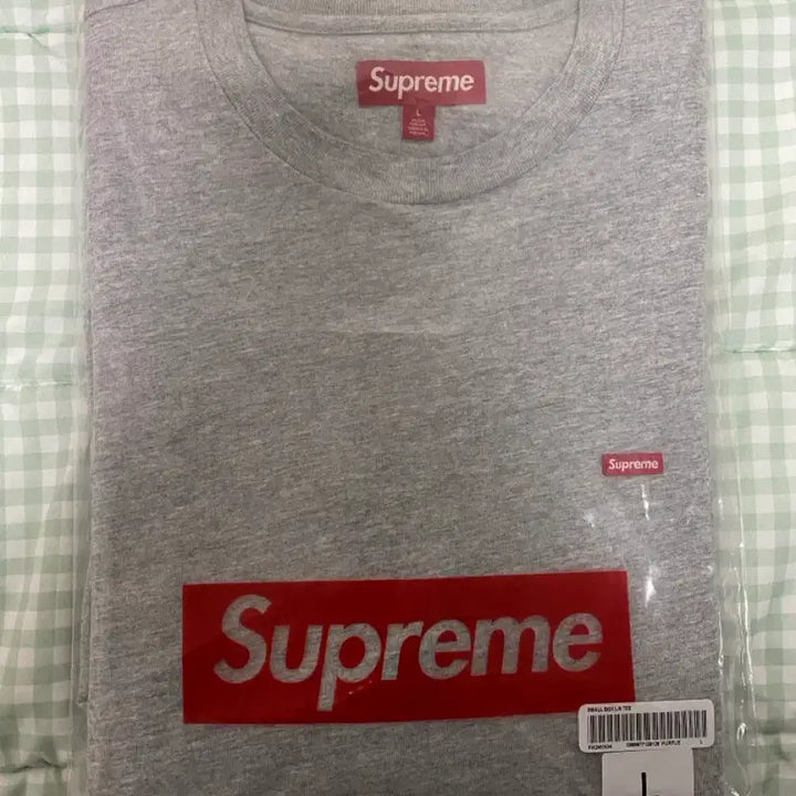 [BUNJANG] Supreme Small Box Logo Long Sleeve Gray / 슈프림 스몰 박스로고 롱슬리브 그레이