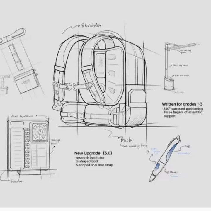 [BUNJANG] Elementary School Waterproof Backpack / 1~3학년 초등학생 척추보호 방수 책가방(새상품)