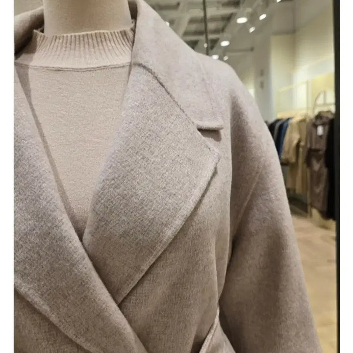 [BUNJANG] Plastic Island Belted Wool Half Jacket Coat / [새상품] 플라스틱아일랜드 벨티드 울 하프 자켓 코트(정가35.9만)