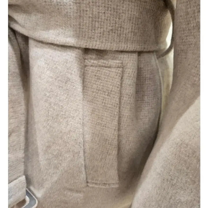 [BUNJANG] Plastic Island Belted Wool Half Jacket Coat / [새상품] 플라스틱아일랜드 벨티드 울 하프 자켓 코트(정가35.9만)