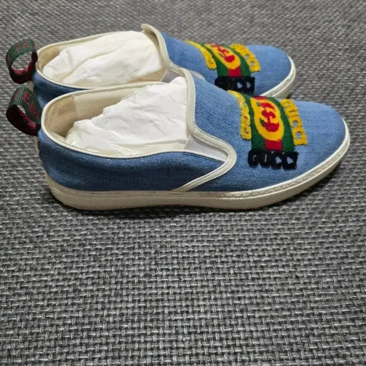 [BUNJANG] Gucci Limited Edition Denim Slip-on Sneakers / 구찌한정판슬립온 8.5