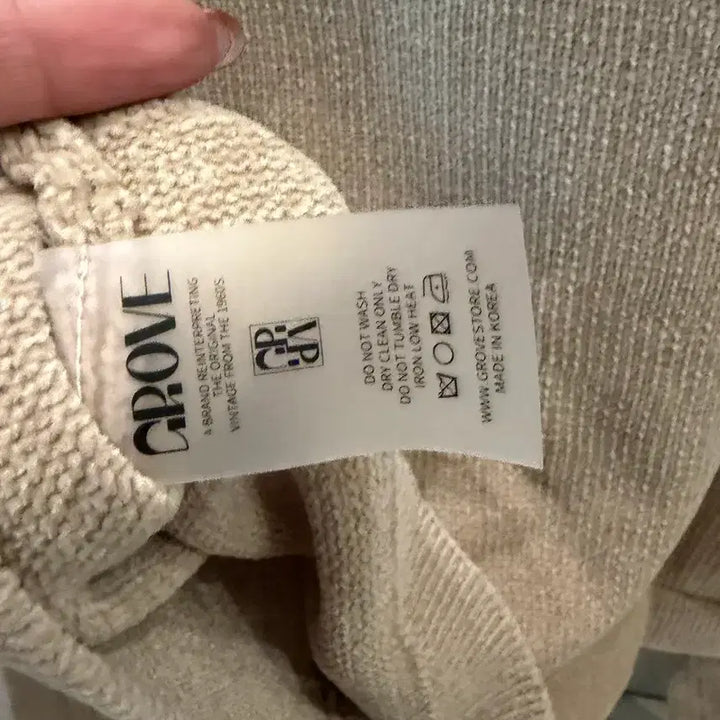 [BUNJANG] GROVE Seid Cardigan Beige / 새상품) 그로브 세이드 가디건 베이지