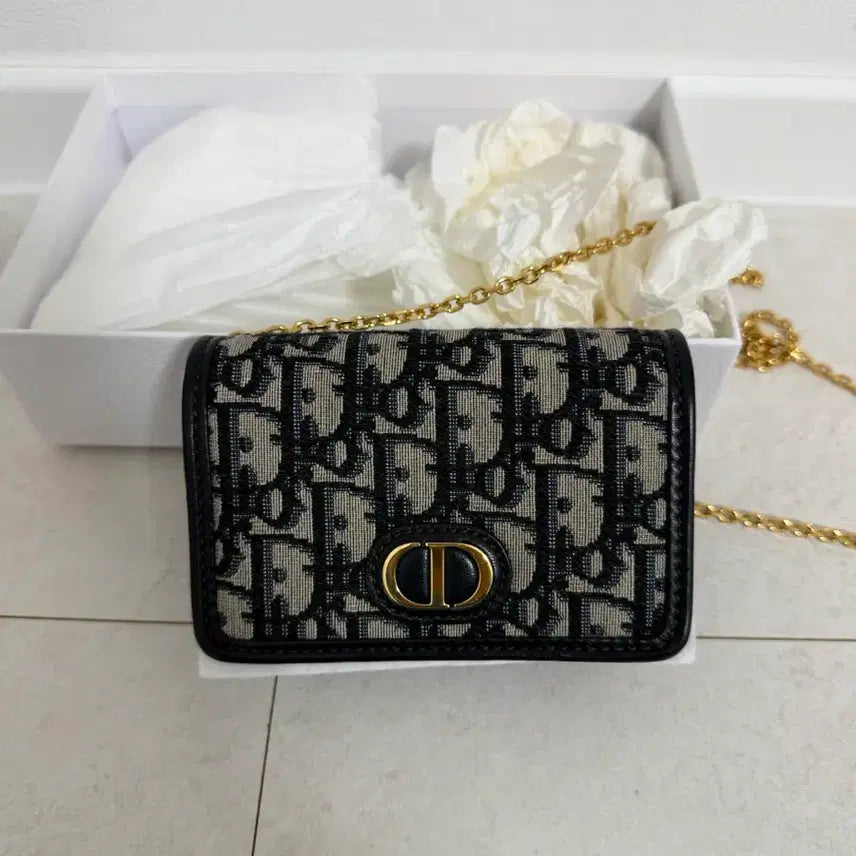 [BUNJANG] Dior Oblique Card Wallet Chain Bag / 디올 오블리크 카드지갑 체인백
