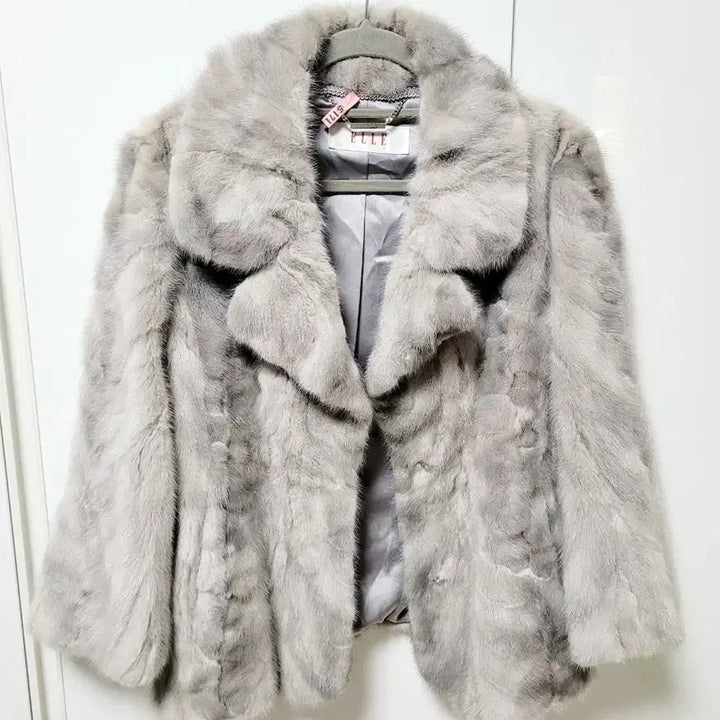 [BUNJANG] ELLE Real Mink Jacket (Size 55-55.5) / ELLE(엘르) 리얼  밍크 자켓 (55~55반)드라이완료