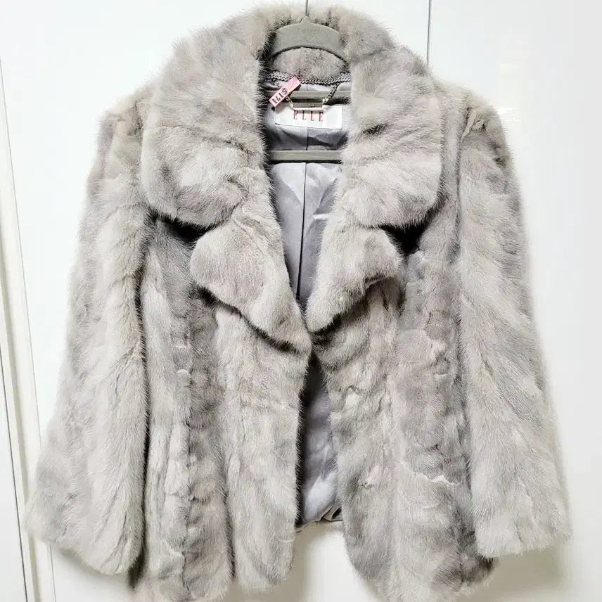 [BUNJANG] ELLE Real Mink Jacket (Size 55-55.5) / ELLE(엘르) 리얼  밍크 자켓 (55~55반)드라이완료