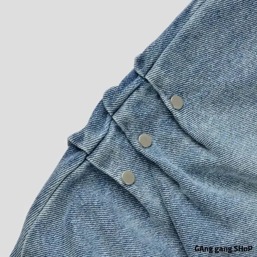 [BUNJANG] Side Wrinkle Loose Denim Pants / 사이드 링클 루즈 데님 팬츠 흑청 (1회착용)