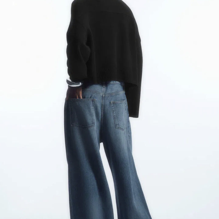 [BUNJANG] COS Crew Neck Wool Cardigan - Black / 코스 크루넥 울 가디건 블랙