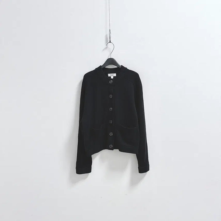 [BUNJANG] COS Crew Neck Wool Cardigan - Black / 코스 크루넥 울 가디건 블랙