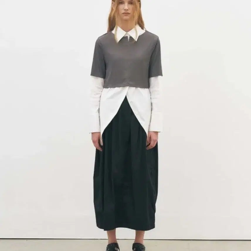 [BUNJANG] MAISONMARAIS Black Shirring Skirt / MAISONMARAIS 메종마레 블랙 셔링 스커트