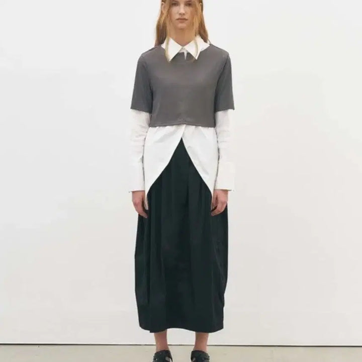 [BUNJANG] MAISONMARAIS Black Shirring Skirt / MAISONMARAIS 메종마레 블랙 셔링 스커트