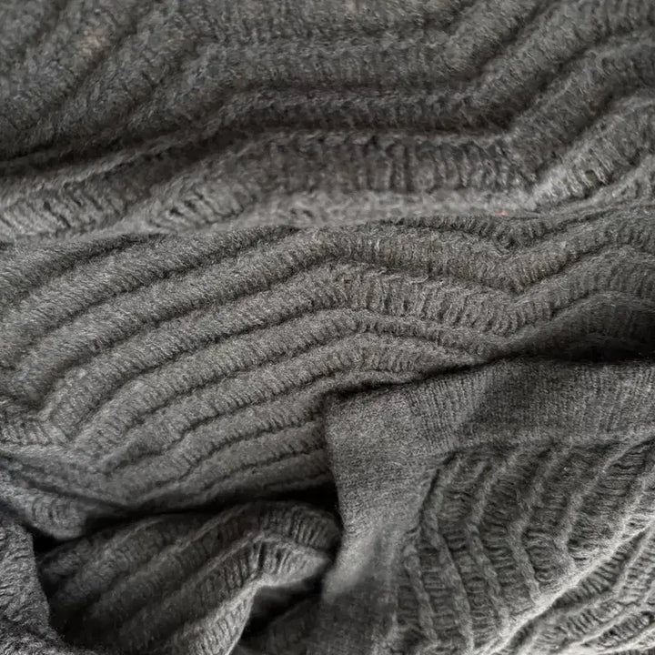 [BUNJANG] Helmut Lang V-Neck Dark Gray Sweater / 헬무트랭 V넥 니트 닥크 그레이 스웨터