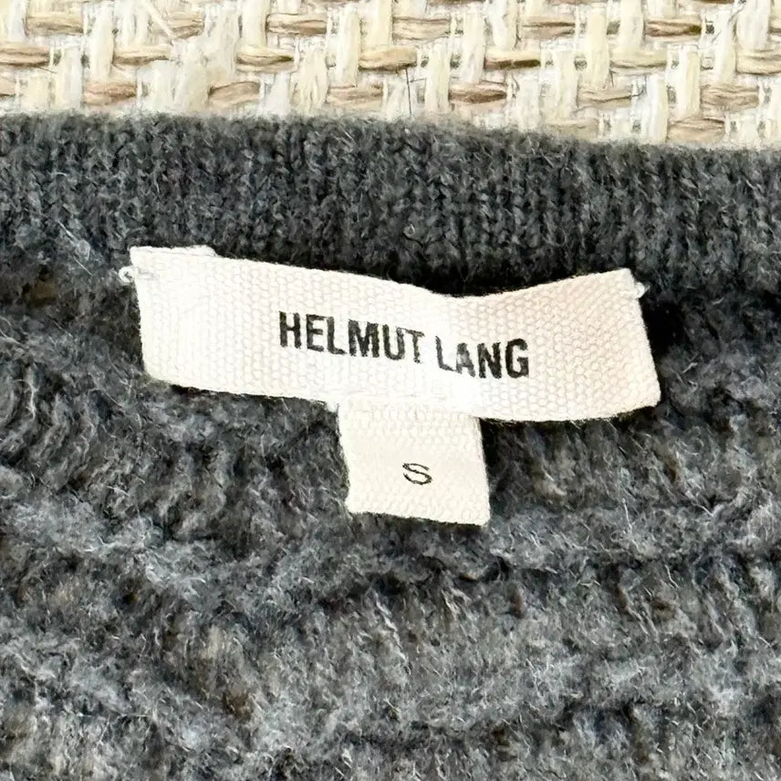 [BUNJANG] Helmut Lang V-Neck Dark Gray Sweater / 헬무트랭 V넥 니트 닥크 그레이 스웨터