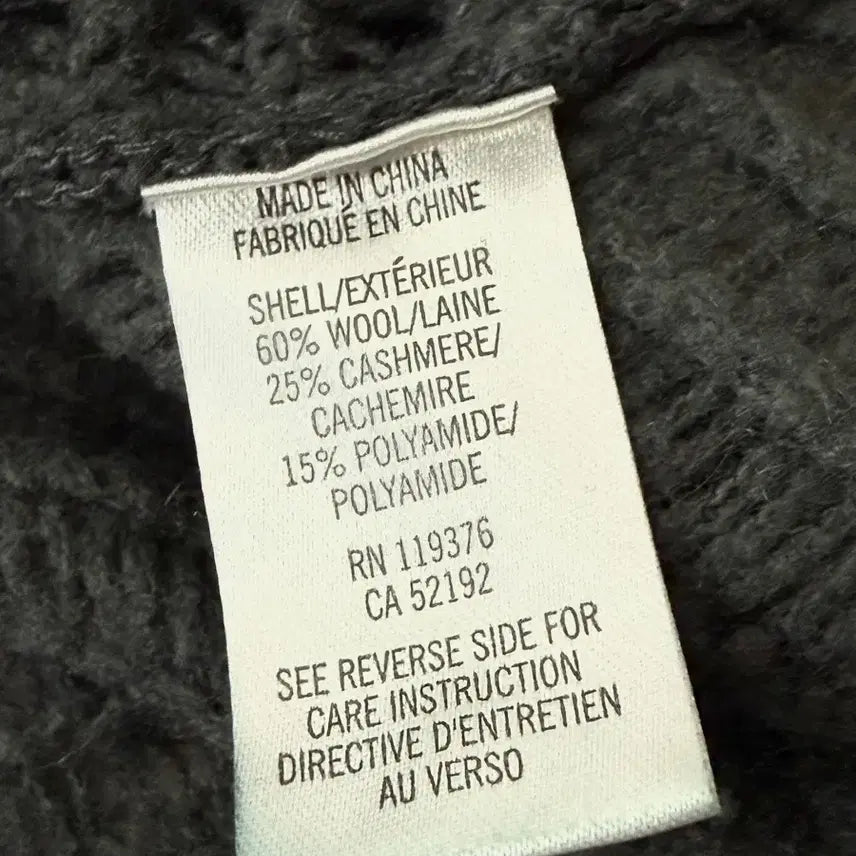 [BUNJANG] Helmut Lang V-Neck Dark Gray Sweater / 헬무트랭 V넥 니트 닥크 그레이 스웨터