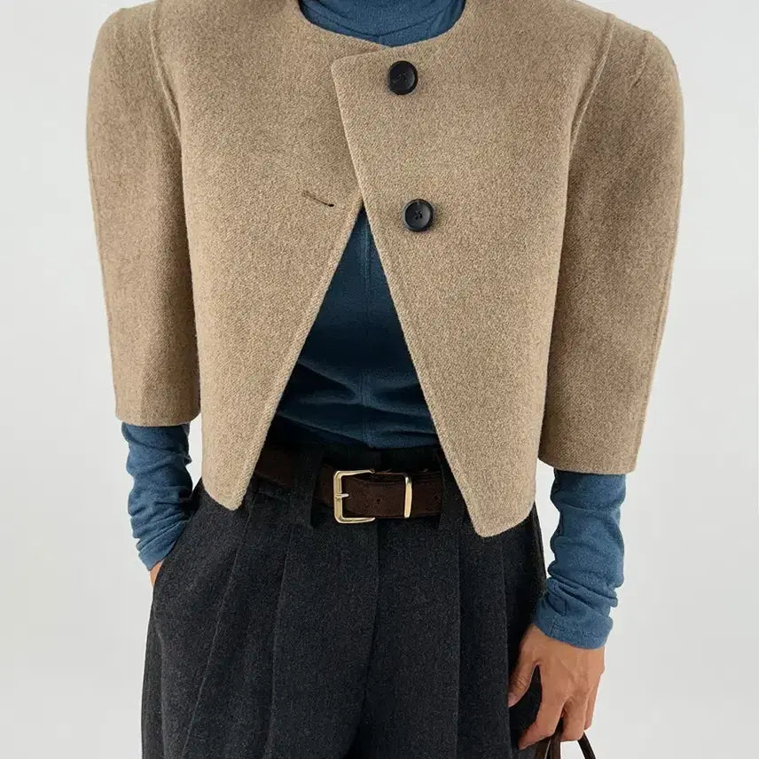 [BUNJANG] Muehand Beige Jacket / 뮤핸드자켓 베이지 s, m