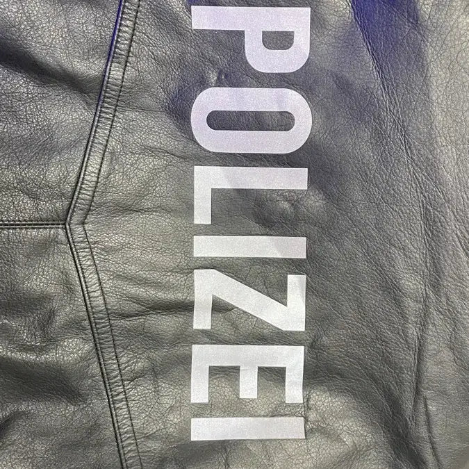 [BUNJANG] Polizei German Police Leather Jacket / 빈티지 90s polizei 독일 경찰 가죽자켓 105-110