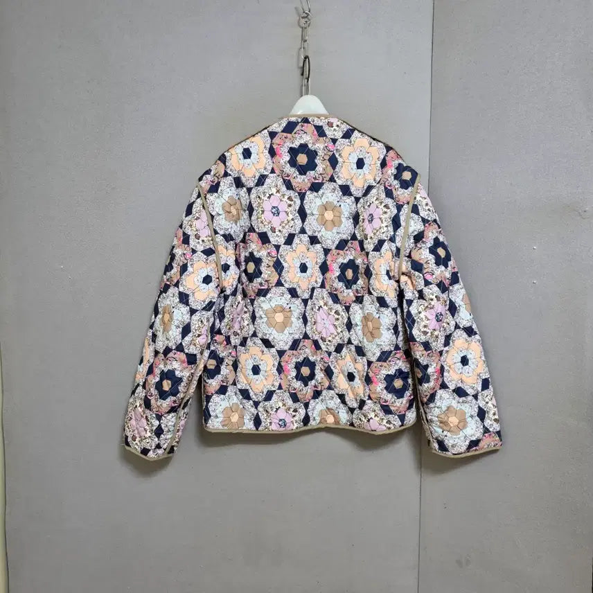 [BUNJANG] FF N1802 Quilted Jacket / 플라워무늬 가벼운 누빔 점퍼 FF  n1802