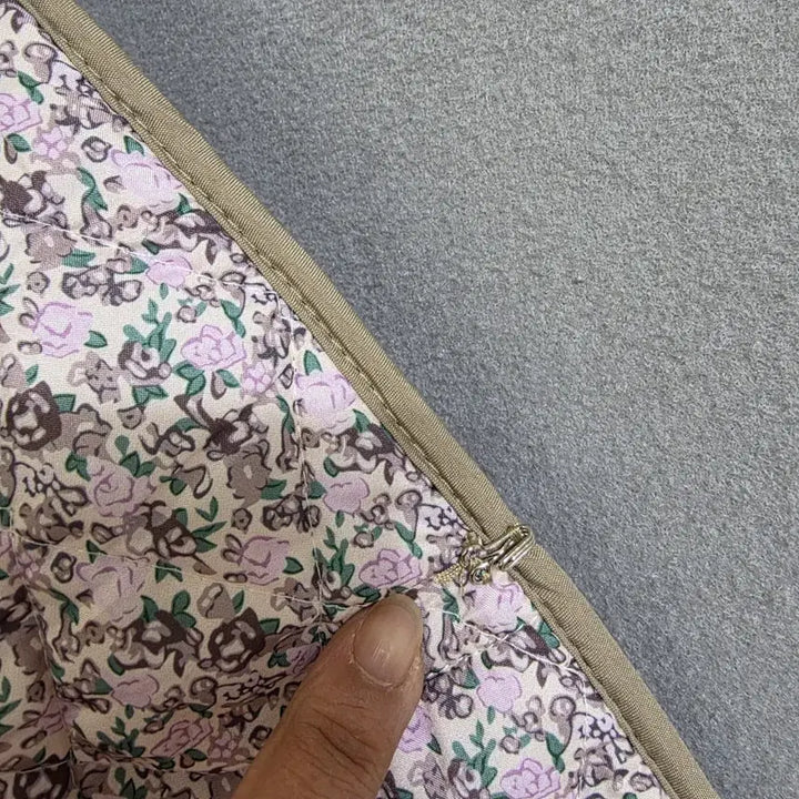 [BUNJANG] FF N1802 Quilted Jacket / 플라워무늬 가벼운 누빔 점퍼 FF  n1802