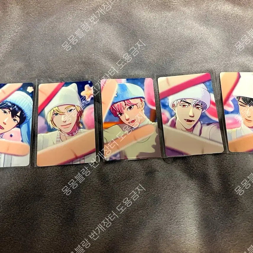 플레이브 플뿌 미공포 올리브영 포카 세트 예준,노아,밤비,은호,하민