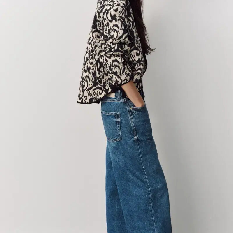 [BUNJANG] Zara Animal Pattern Padded Jumper XS / 자라 애니멀 패턴 패딩 점퍼 XS