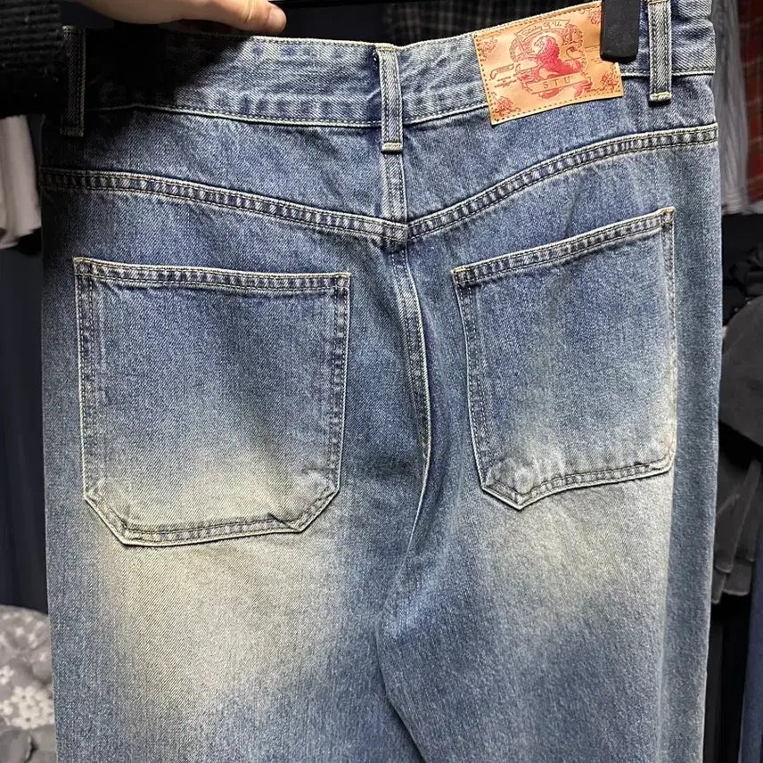 [BUNJANG] STU STUoffice Washed Denim Pants / (S) STU stuoffice 브러쉬 워시드 데님 팬츠
