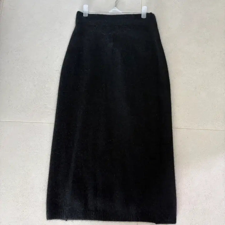 [BUNJANG] N/A Black Angora Knit Set / 검정 앙고라 니트 치마 세트