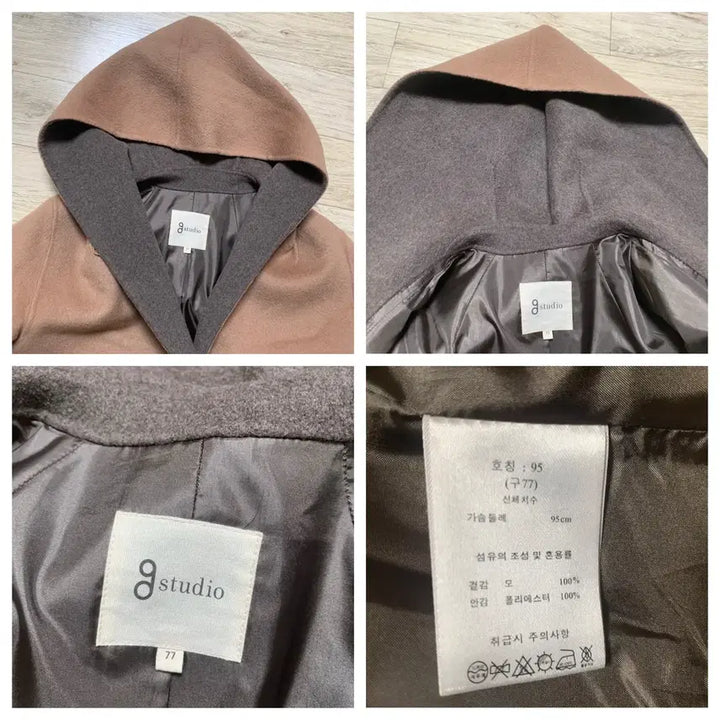 [BUNJANG] G Studio Handmade Wool Belted Long Coat / g studio지스튜디오 핸드메이드모직 후드 벨트롱코트