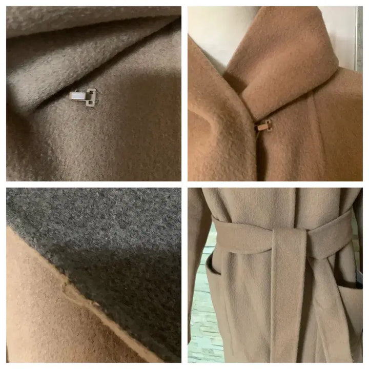 [BUNJANG] G Studio Handmade Wool Belted Long Coat / g studio지스튜디오 핸드메이드모직 후드 벨트롱코트