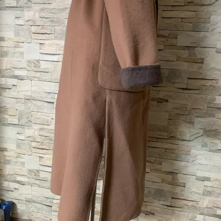 [BUNJANG] G Studio Handmade Wool Belted Long Coat / g studio지스튜디오 핸드메이드모직 후드 벨트롱코트