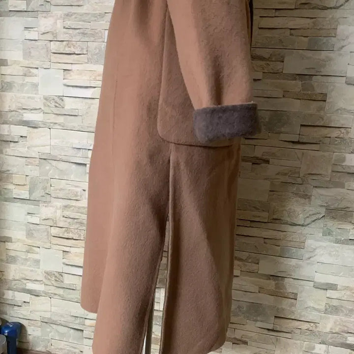 [BUNJANG] G Studio Handmade Wool Belted Long Coat / g studio지스튜디오 핸드메이드모직 후드 벨트롱코트