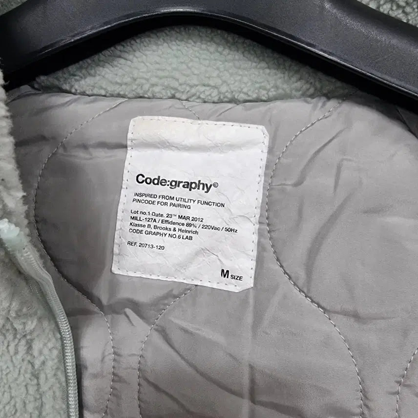 [BUNJANG] Code:Graphy Fleece Jumper (Men's M) / 코드그라피 후리스점퍼 남M ㅡ0108