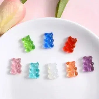 [BUNJANG] Flower Bead Keyring Set / [1+1]젤리같이 몰랑한 꽃 비즈키링