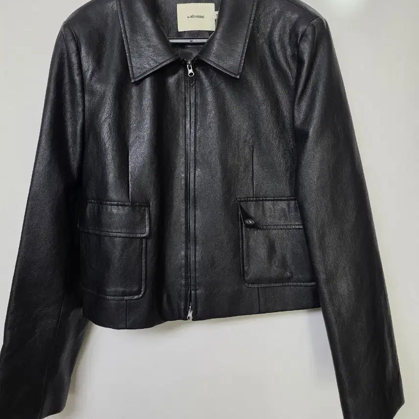 [BUNJANG] Le Avone Black Leather Jacket / 르아보네 블랙 레더 자켓