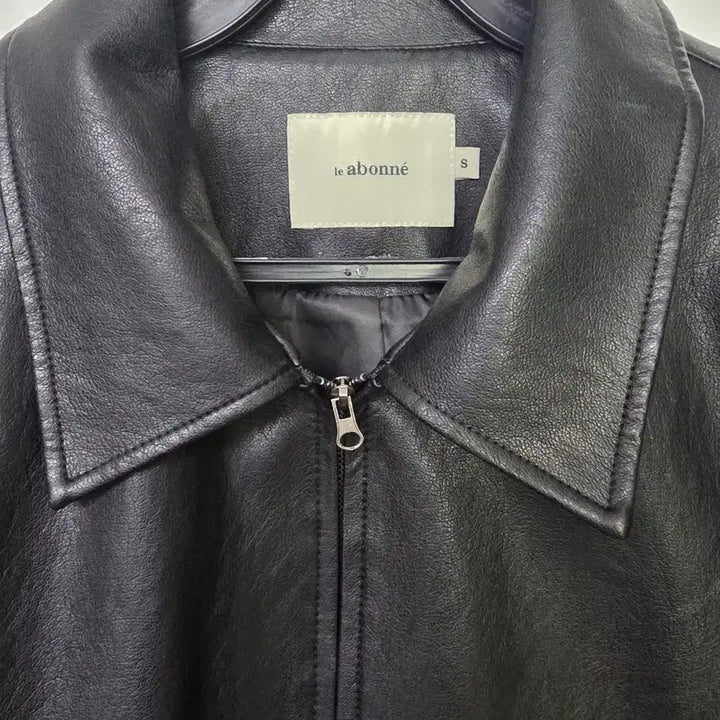 [BUNJANG] Le Avone Black Leather Jacket / 르아보네 블랙 레더 자켓