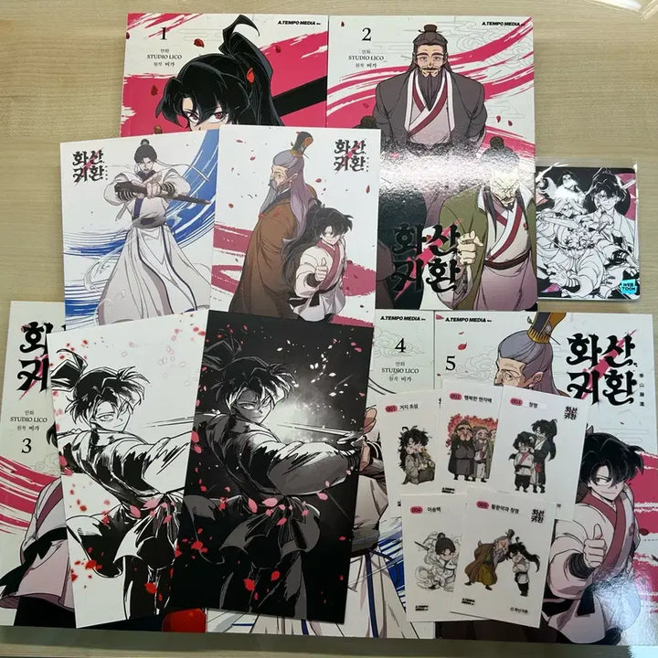 [BUNJANG] 화산귀환 Bundle Set Album + POB / 일괄) 화산귀환 만화책+특전(띠부실,엽서)+깊카