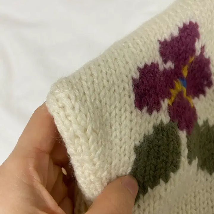 [BUNJANG] Otto Handmade Vintage Wool Knit Sweater / 울100% 유니크한 빈티지 니트 스웨터 // otto 핸드메이드 느낌