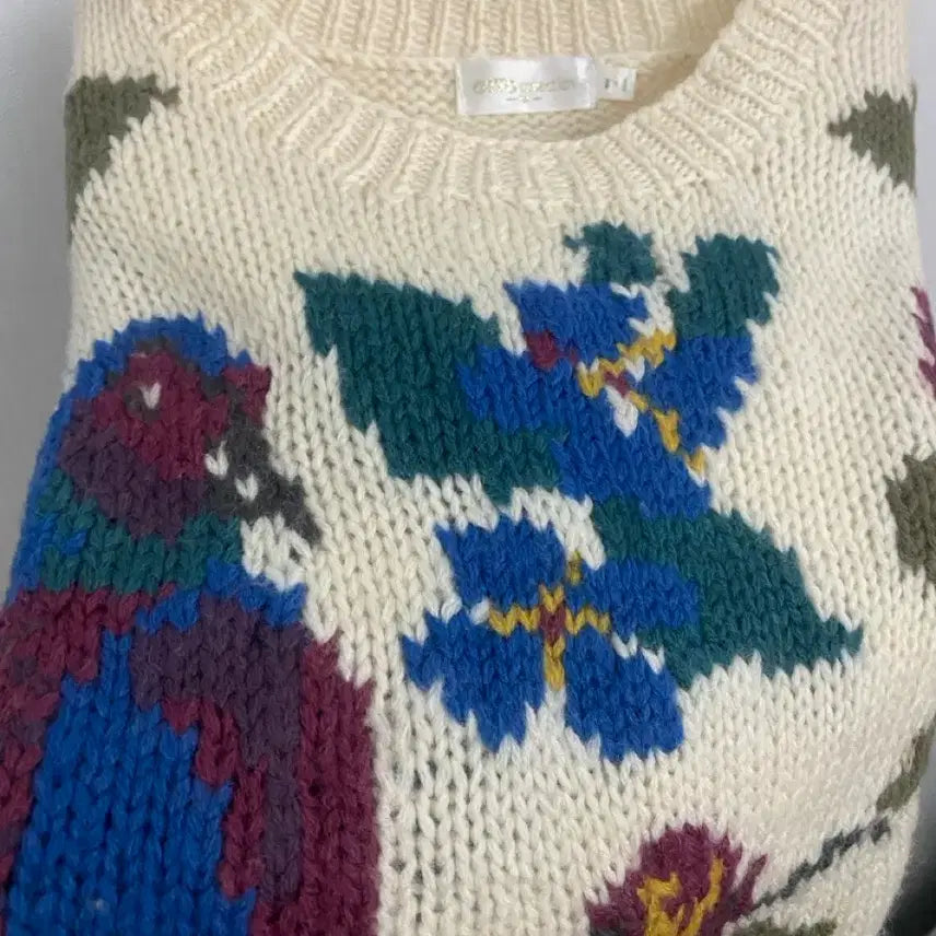 [BUNJANG] Otto Handmade Vintage Wool Knit Sweater / 울100% 유니크한 빈티지 니트 스웨터 // otto 핸드메이드 느낌