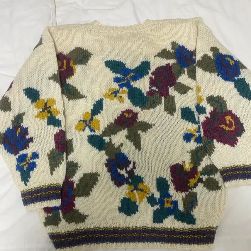 [BUNJANG] Otto Handmade Vintage Wool Knit Sweater / 울100% 유니크한 빈티지 니트 스웨터 // otto 핸드메이드 느낌