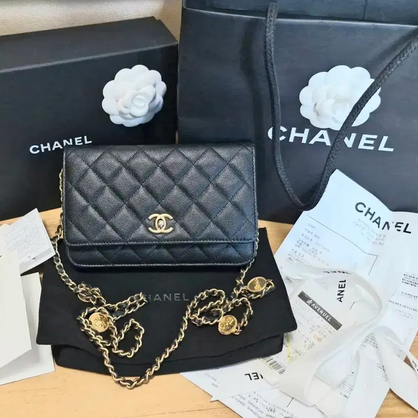 [BUNJANG] Chanel Classic Caviar WOC Gold Coin / 샤넬 클래식 캐비어 WOC  골드코인