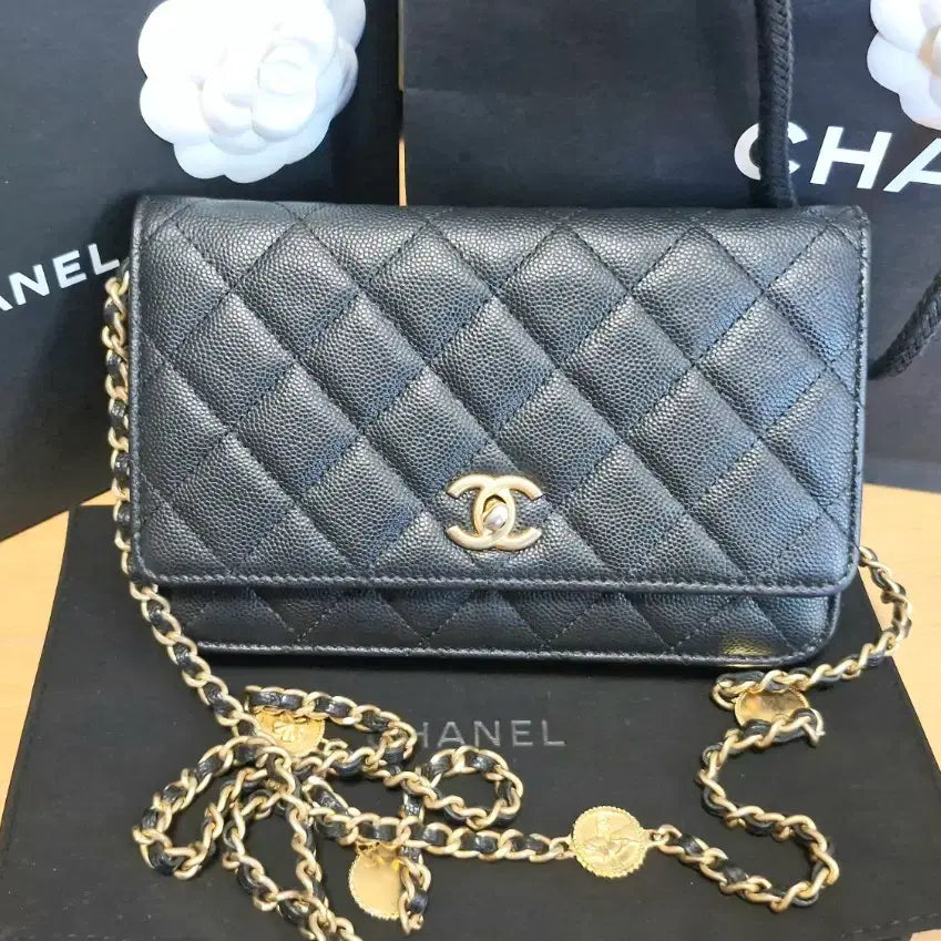 [BUNJANG] Chanel Classic Caviar WOC Gold Coin / 샤넬 클래식 캐비어 WOC  골드코인