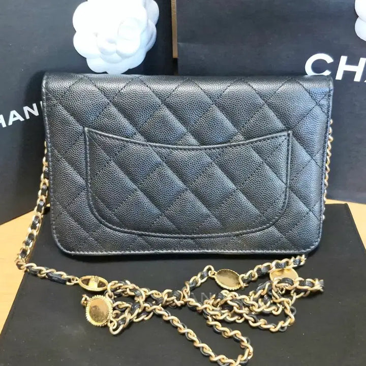 [BUNJANG] Chanel Classic Caviar WOC Gold Coin / 샤넬 클래식 캐비어 WOC  골드코인