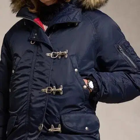 [BUNJANG] Polo Ralph Lauren Fireman Navy Down Coat XL / 폴로 랄프로렌 파이어맨 네이비 다운 코트 XL 택있음