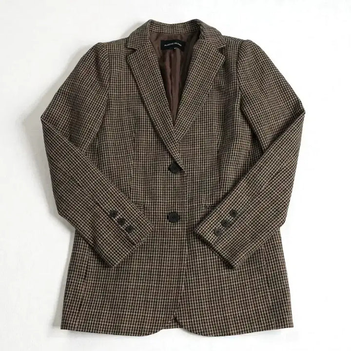 [BUNJANG] Plastic Island Check Jacket / 플라스틱 아일랜드 체크 모자켓