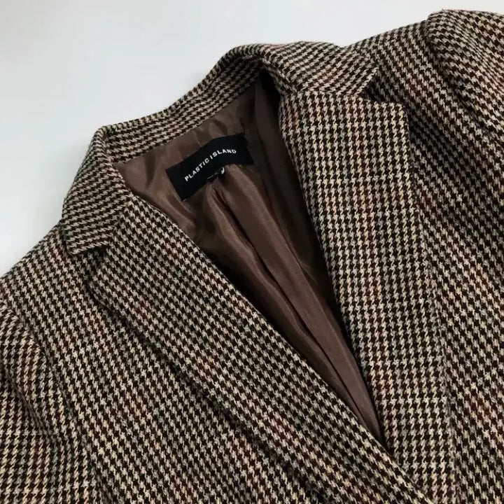 [BUNJANG] Plastic Island Check Jacket / 플라스틱 아일랜드 체크 모자켓
