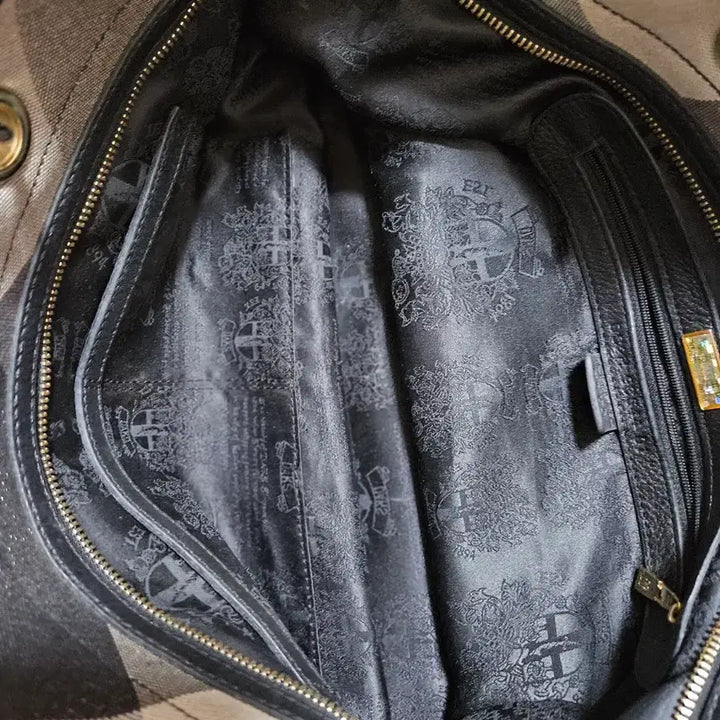 [BUNJANG] Checkered & Monogram Tote Bag Bundle / 체크무늬 토트백 두개  일괄