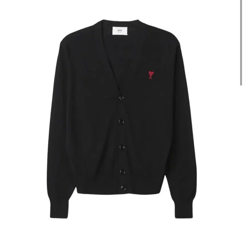 [BUNJANG] Ami Wool Cardigan Black / (L size) 아미 울 가디건 블랙