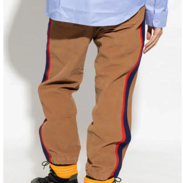 [BUNJANG] Gucci GG Corduroy Pants / 국내판새상품)구찌 GG 가죽탭 옆선 코듀로이 골덴 바지