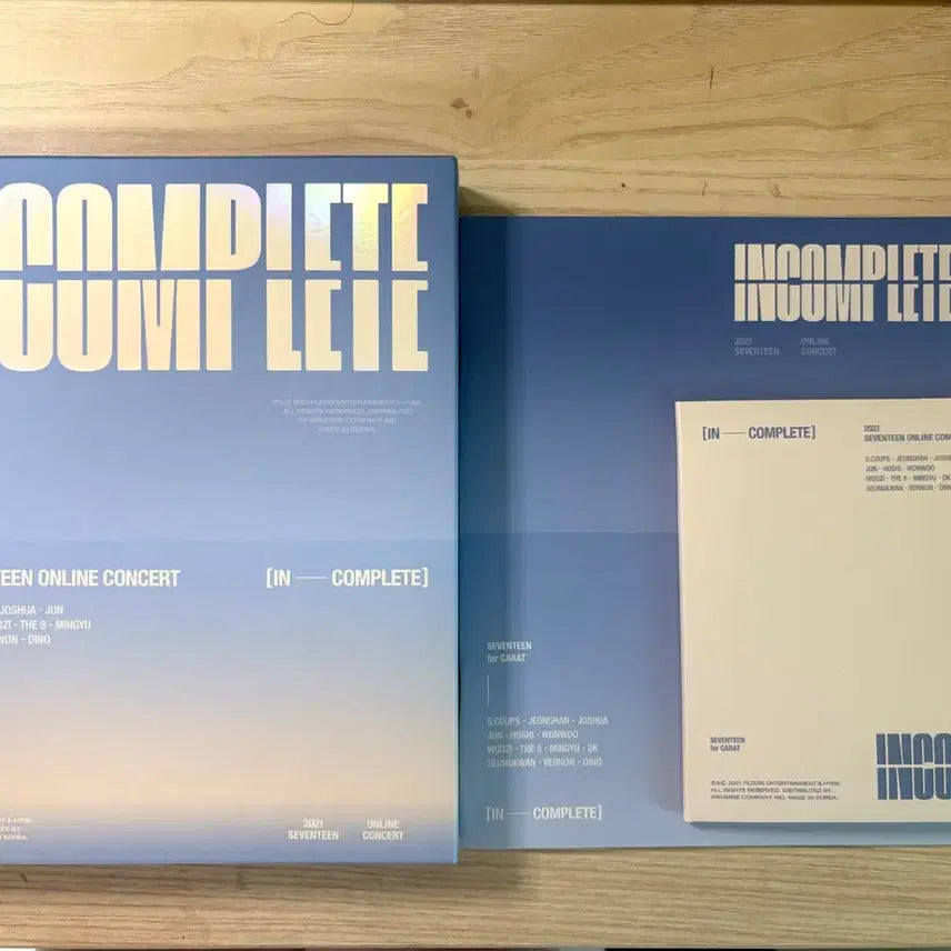 세븐틴 인컴플리트 DVD