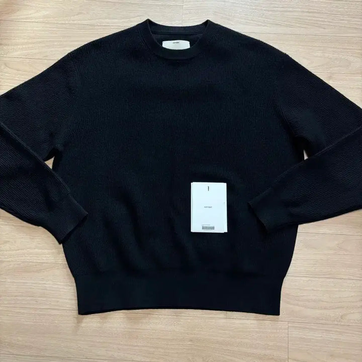 [BUNJANG] Pottery Comfort Crewneck Knit Black / [1] 포터리 컴포트 크루넥 니트 블랙