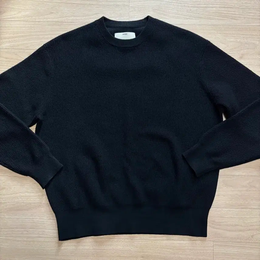 [BUNJANG] Pottery Comfort Crewneck Knit Black / [1] 포터리 컴포트 크루넥 니트 블랙