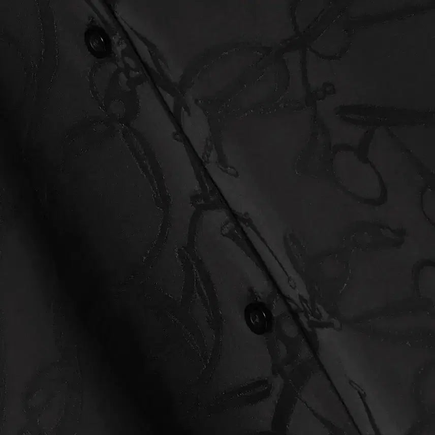 [BUNJANG] Commission Geometric Pattern Blouse / 커미션 기하학 패턴 블라우스